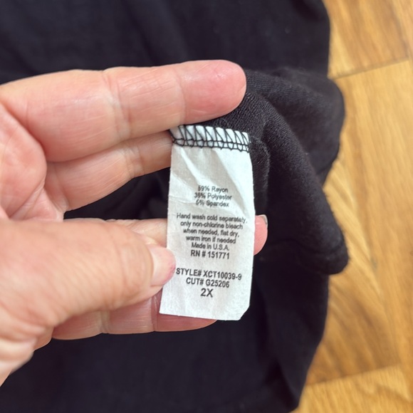 NASH Super Soft Black Tee, 2X XXL - Picture 3 of 5